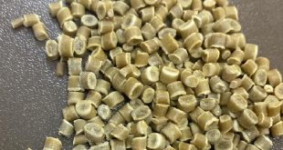 "Close-up view of recycled HD granules, showcasing their eco-friendly properties and potential for sustainable plastic production."