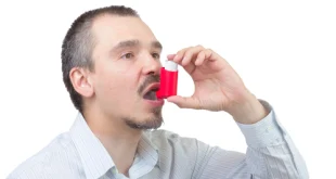 Red Asthma Inhaler