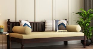 diwan bed design from wooden street