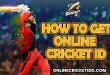 online cricket id