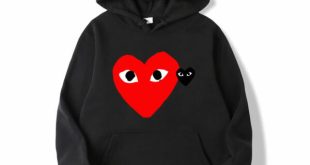 Red-Heart-And-Gray-Heart-Cdg-Hoodie-600x621