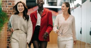 first-time female managers in business walking